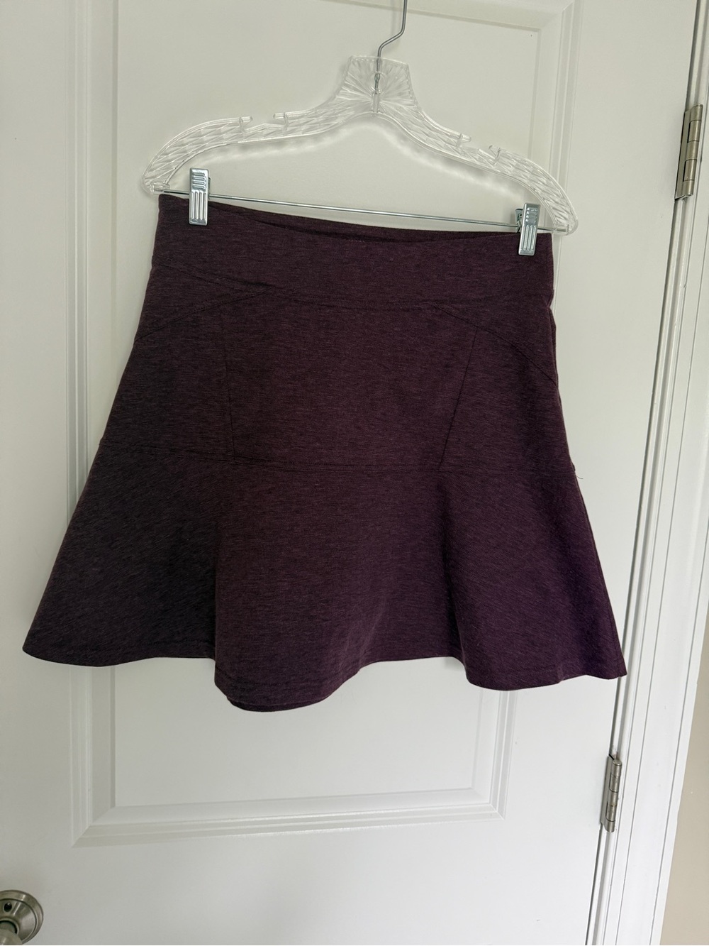 Prana Gianna Skirt Heather Ponte Knit in Pink Purple Small